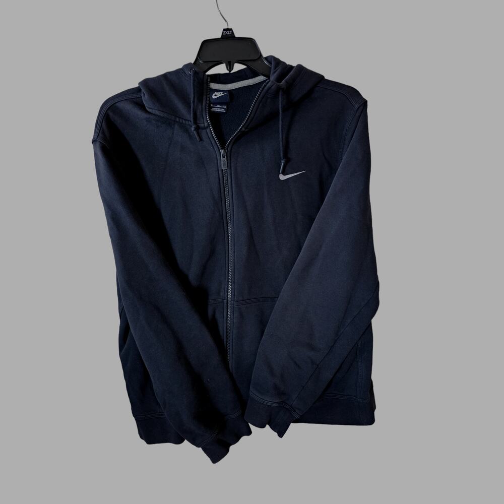 Nike Full Zip Black Sweatshirt Jacket Hoodie Mens Size XL